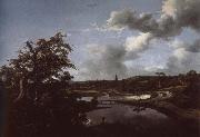 Jacob van Ruisdael Banks of a River painting
